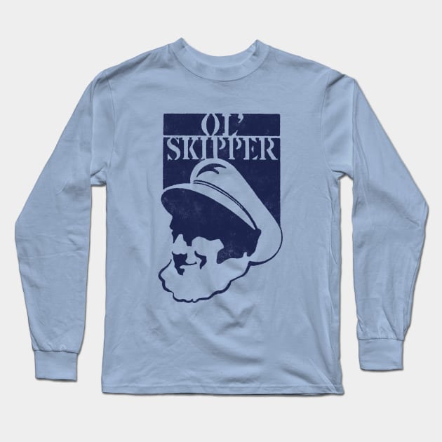 Ol' Skipper Long Sleeve T-Shirt by vokoban